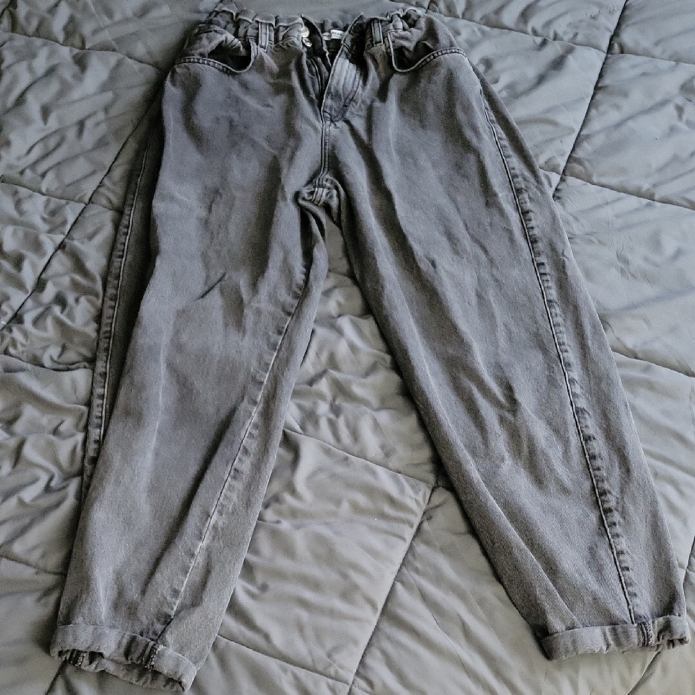 Casual Gray Denim Pants